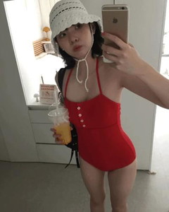Vivid Button Monokini *L, XL size available for same-day shipping