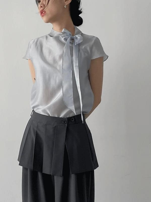 에뚜알 시스루 캡 블라우스 (3C)