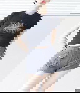 Elba Unique Crop T-Shirt