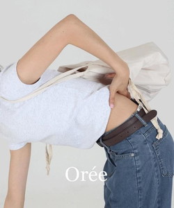 Ray round neck two stitch cap sleeve short sleeve t-shirt 3 colors