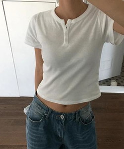 Riolan Half Snap Short Sleeve T-Shirt
