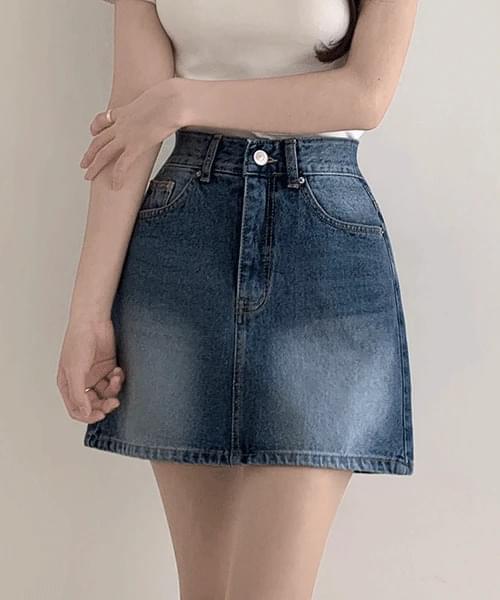 短版牛仔裙