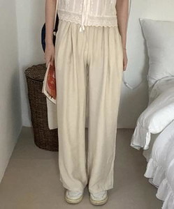 Fording wide banding pants