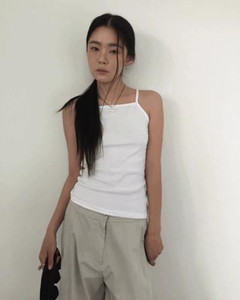 Square Non-Sleeve Sleeveless *Gray, Cream, Black, Pink Same-day shipping available