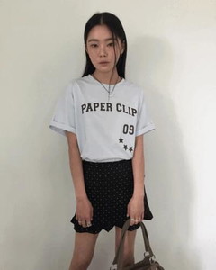 Clip crewneck t-shirt