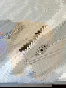 エブスクエアネック花刺繍レースフリルスリーブレス（2color）