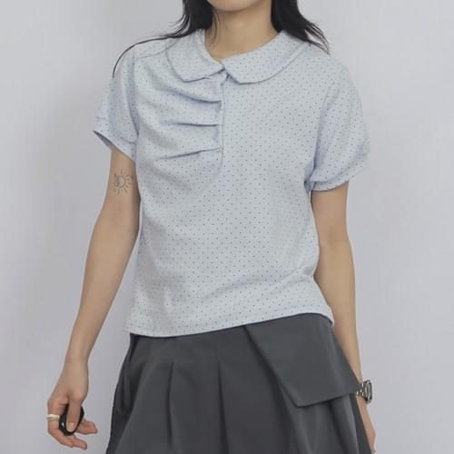 Dot Collar T-Shirt TS028 半袖 Tシャツ