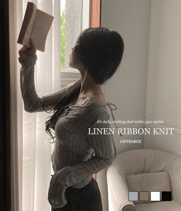 Ricoon Damage Ribbon Summer Net See-Through Knitwear