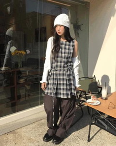 Summer Cotton Balloon Pants *Black, Brown L size available for same-day shipping