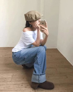 C Pocket Straight Denim *S size available for same-day shipping