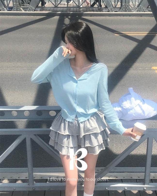 Even See-through Long Sleeve Cardigan