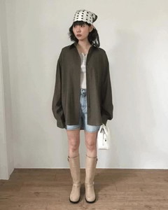Buckle Leather Long Boots *Black Size 240 Same-day shipping available