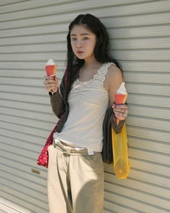 도트 셔링 탑 (3color) *아이보리, 블랙 당일 발송 가능