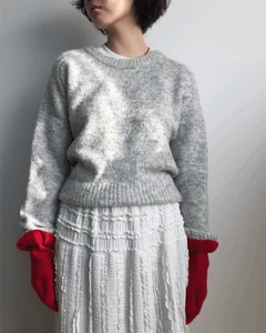 Regular fit round knitwear *Beige available for same day shipping