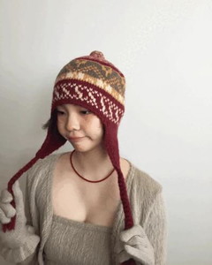 柔和北歐圖騰巴拉克拉法帽