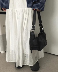 Eyelet Buckle Bag *Ivory Color Available for Same-Day Shipping