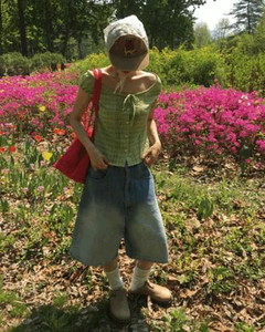 Fading Blue Bermuda Pants