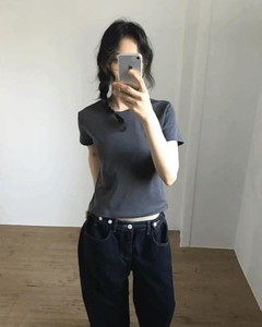 Mild silky short sleeve