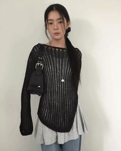 Net Cutout Knitwear *Ivory Same Day Shipping Available
