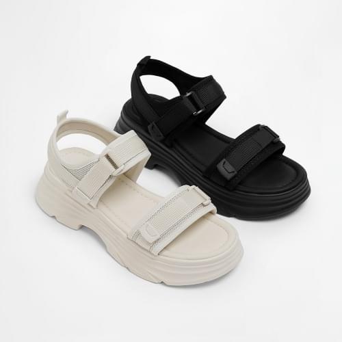 Cliff Platform Velcro Sandals SDFBR2h159