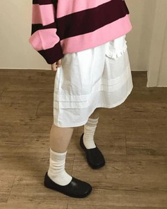 Round toe leather slip-on