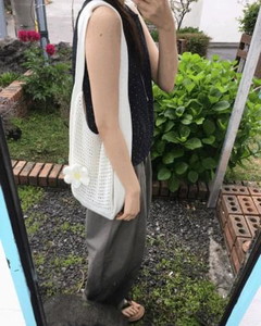 Flower Knit Shoulder Bag *All colors available for same-day shipping