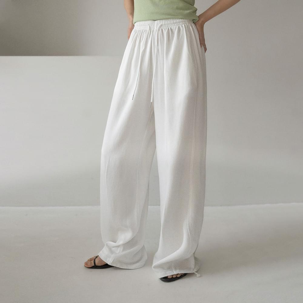 Short standard long length option Biont banding two-way wide pants