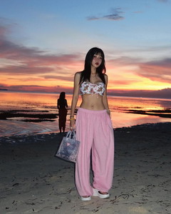 Towel Terry Strap Jogger & Wide Long Pants