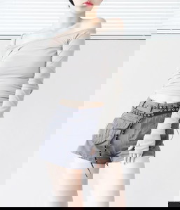 Ale Unbalanced Shirring T-Shirt