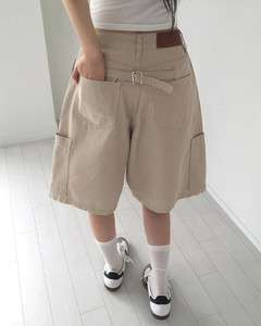 コンポ ビゾカーゴポケットコットンバミューダショートパンツ