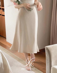 Wrinkle-free XMade) Dang Charur Semi-Mermaid Long Skirt