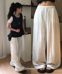 Arden Summer Chalang Nylon Banding Wide Pants