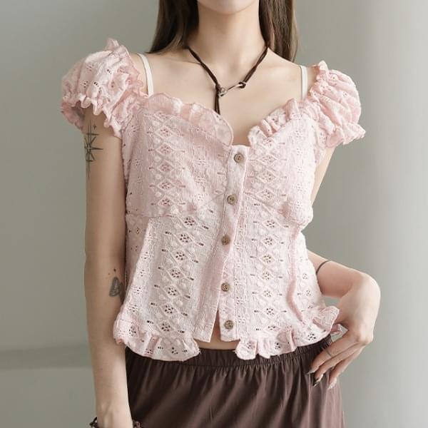 Kiato eyelet blouse 衬衫