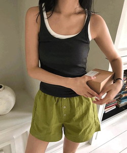 Senzia Unek Ribbed Slim Sleeveless -4color