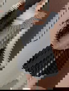 クロックバックリボンパフブラウス