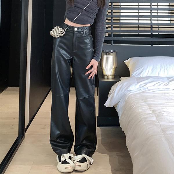 Otra wide leather pants