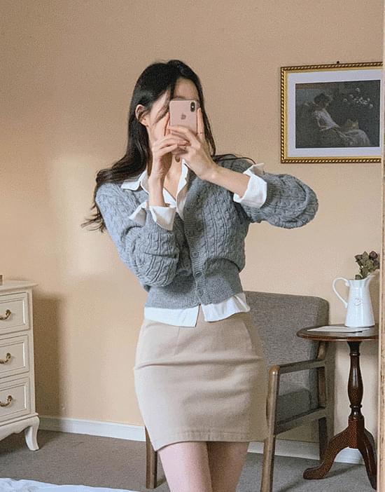 Luang Twisted Knitwear Cardigan