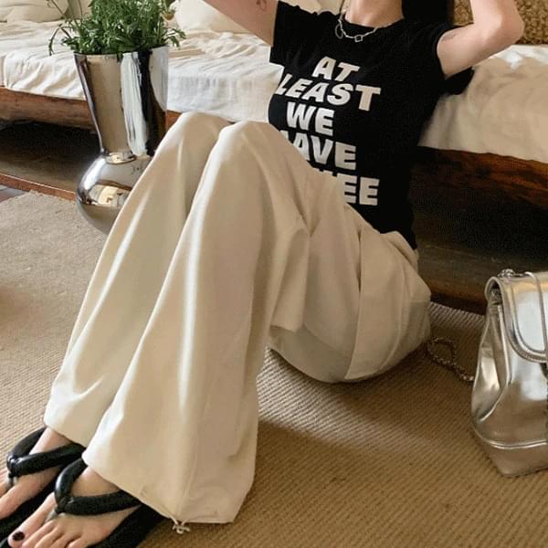 Humor Pocket Jogger Wide Pants