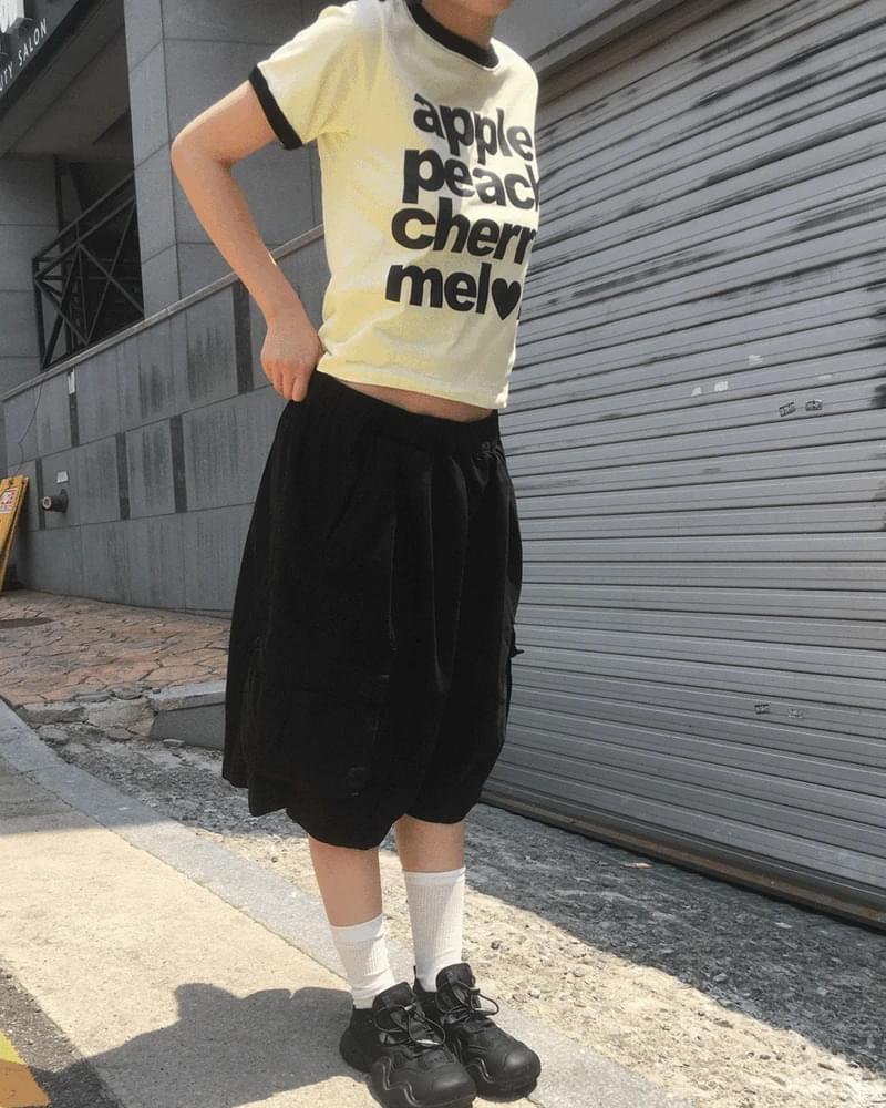 Beyou Lettering Ringer Short Sleeve T-Shirt