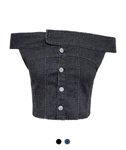 Dakota Off Shoulder Denim Top