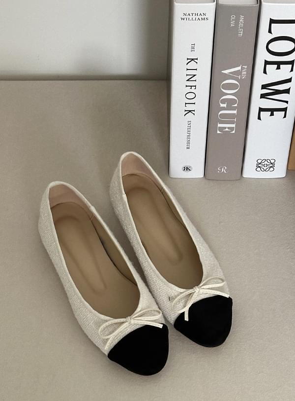 Ribbon Tweed Flats 平底鞋
