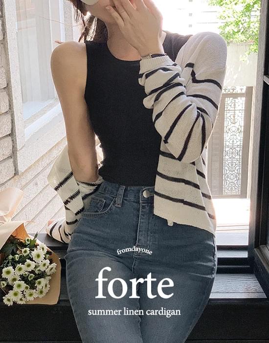 Forte Summer Linen Cardigan
