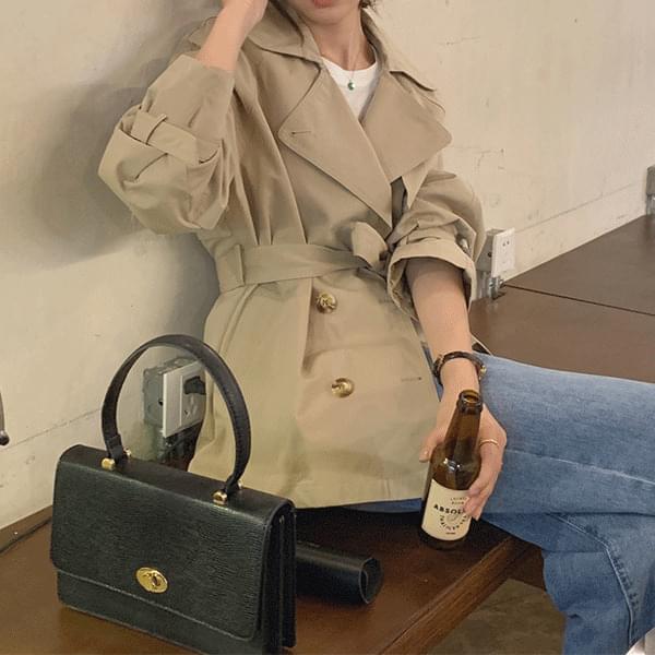 Newmia trench half jacket