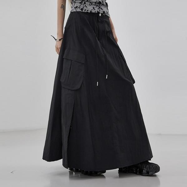 Hyoko Nylon Long Skirt