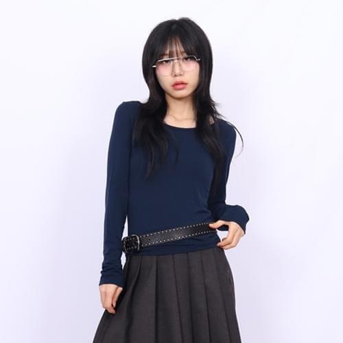 人造絲彈性長袖T恤 (當日出貨)