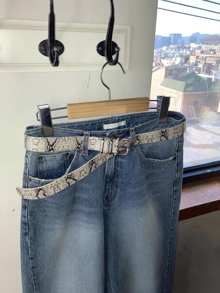 python leather belt