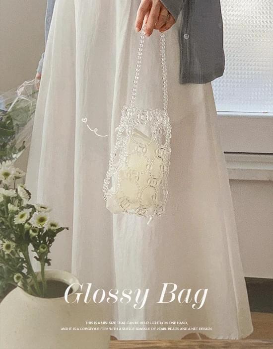 Glossy Bead Mini Tote Bag
