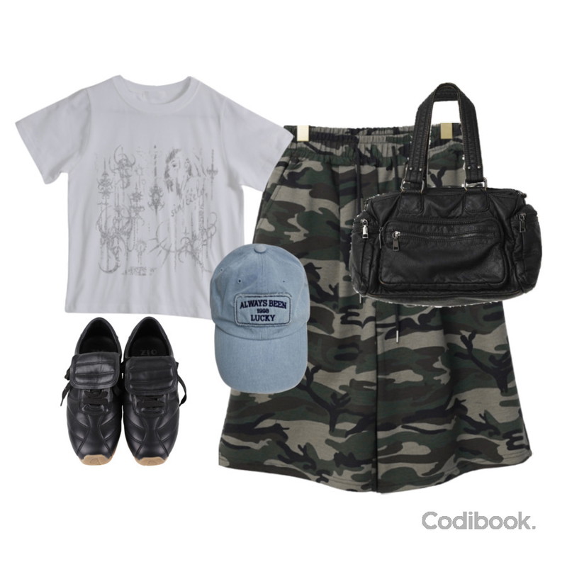 COLOR iN ID 다미 웨어러블 스니커즈,EEZEE Printed Semi Crop Short Sleeve T-shirt TS022,MANDARINE TREE 럭키 빈티지 데님 청 볼캡 야구모자 여름 캡모자 4 color등을 매치한 코디