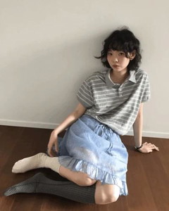 バニードットスカート アイボリー即日発送可