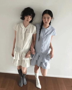 Twin Shirt Frill Dress